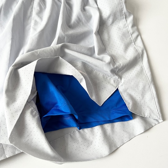 Nike Flex Essential Dri-Fit Athletic Shorts Spandex Lined Grey Blue Medi… - Picture 5 of 8